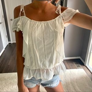 NWT White House Black Market White Summer Top